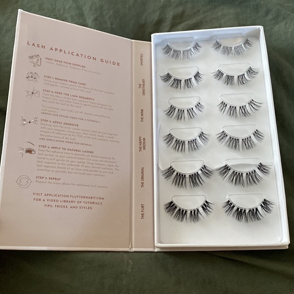 Flutter Habit-the collection. Sample selection of each lash design - Picture 2 of 3